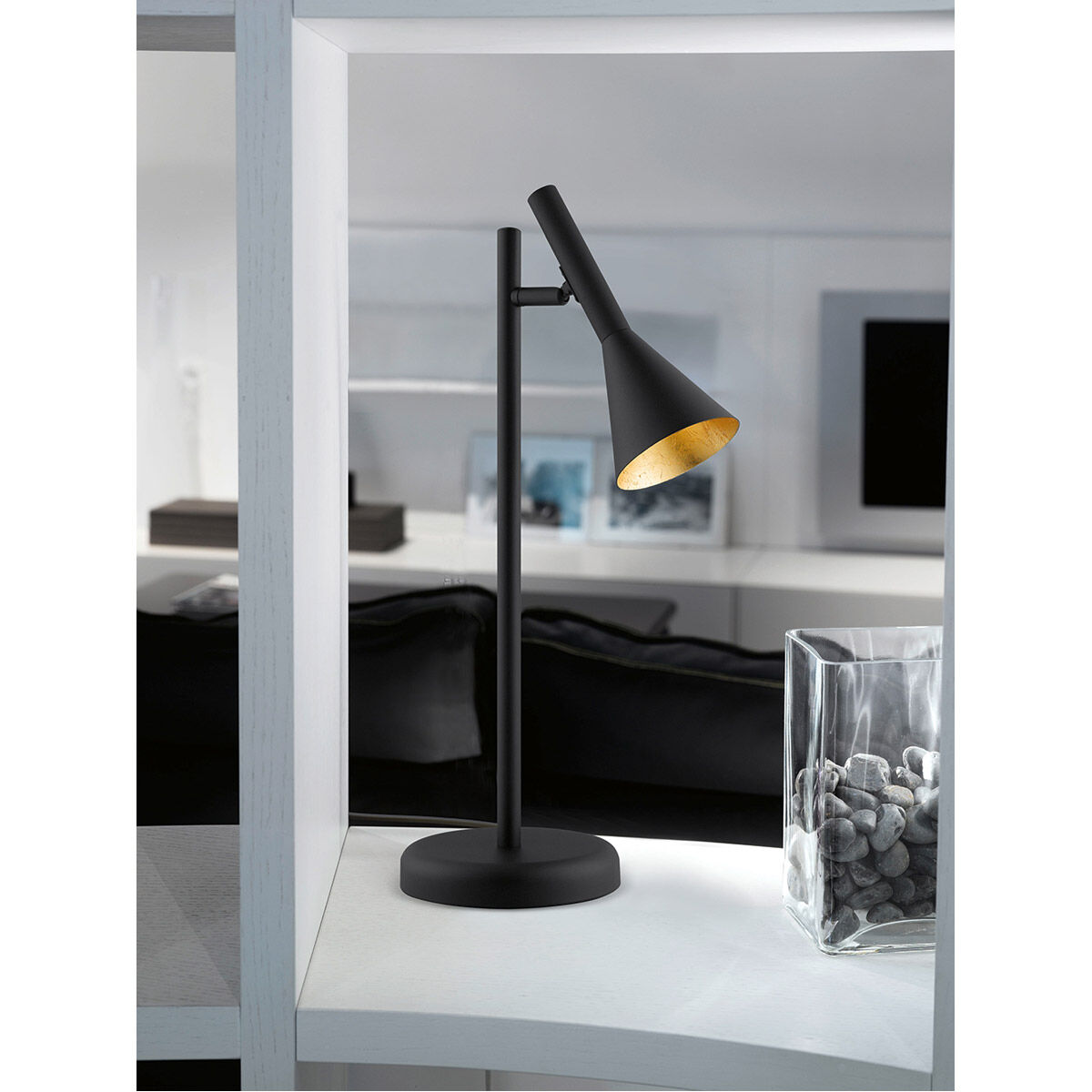 Cortaderas 18.5 inch 10 watt Black Table Lamp Portable Light